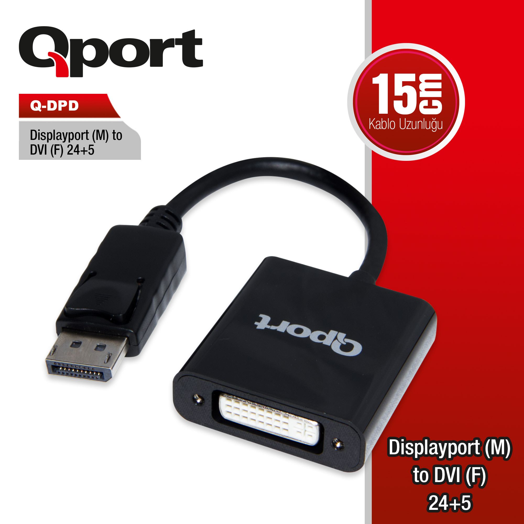 QPORT%20Q-DPD%20DISPLAY%20TO%20DVI%20ÇEVİRİCİ