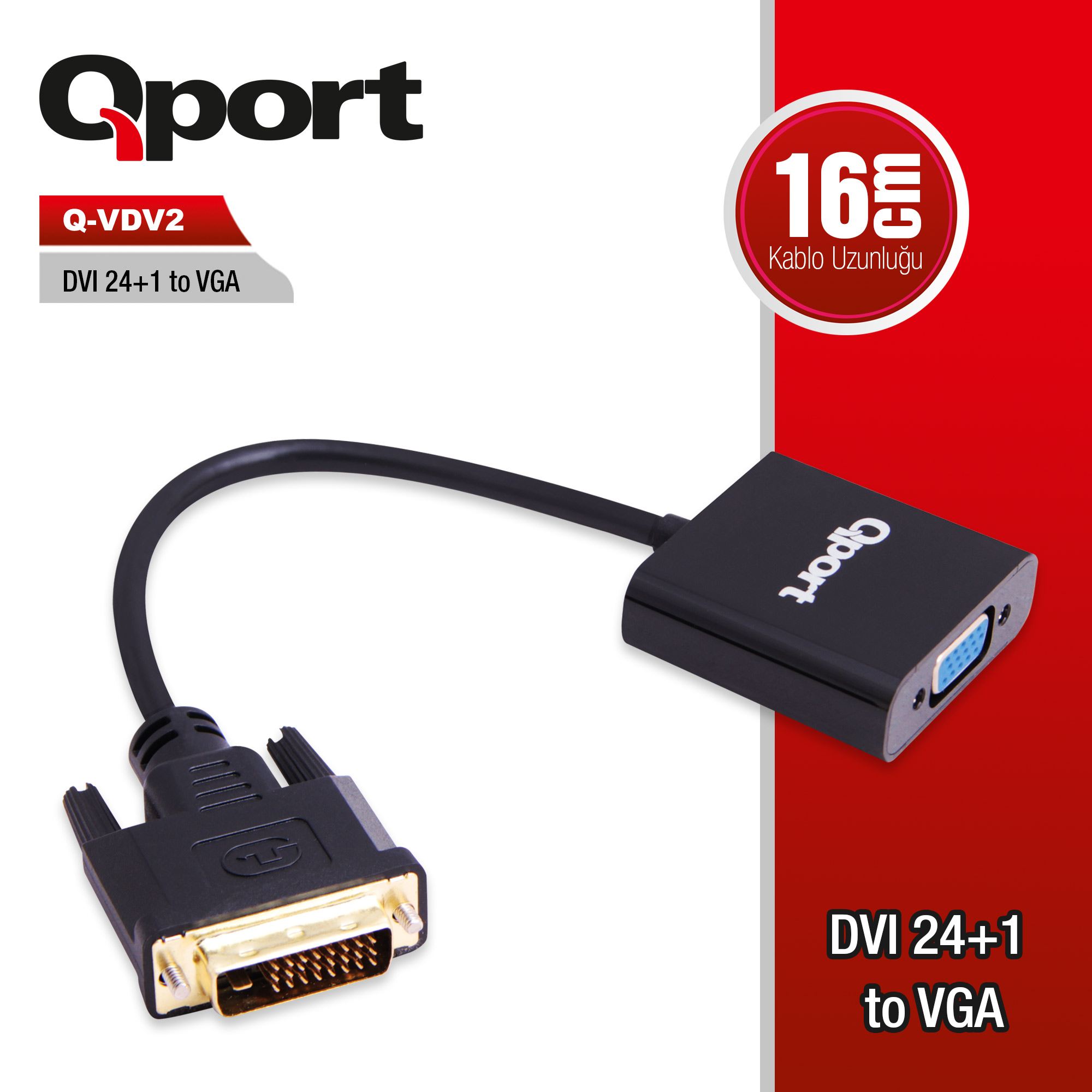 QPORT%20Q-VDV2%20DVI%2024+1%20TO%20VGA%20ÇEVİRİCİ