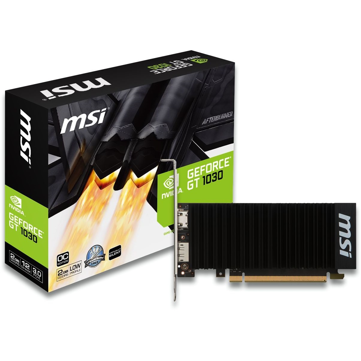 MSI%20GT1030%202GB%20DDR4%2064Bit%20DVI/HDMI%2016X%20DX12%20GT1030-2GHD4-LP-OC