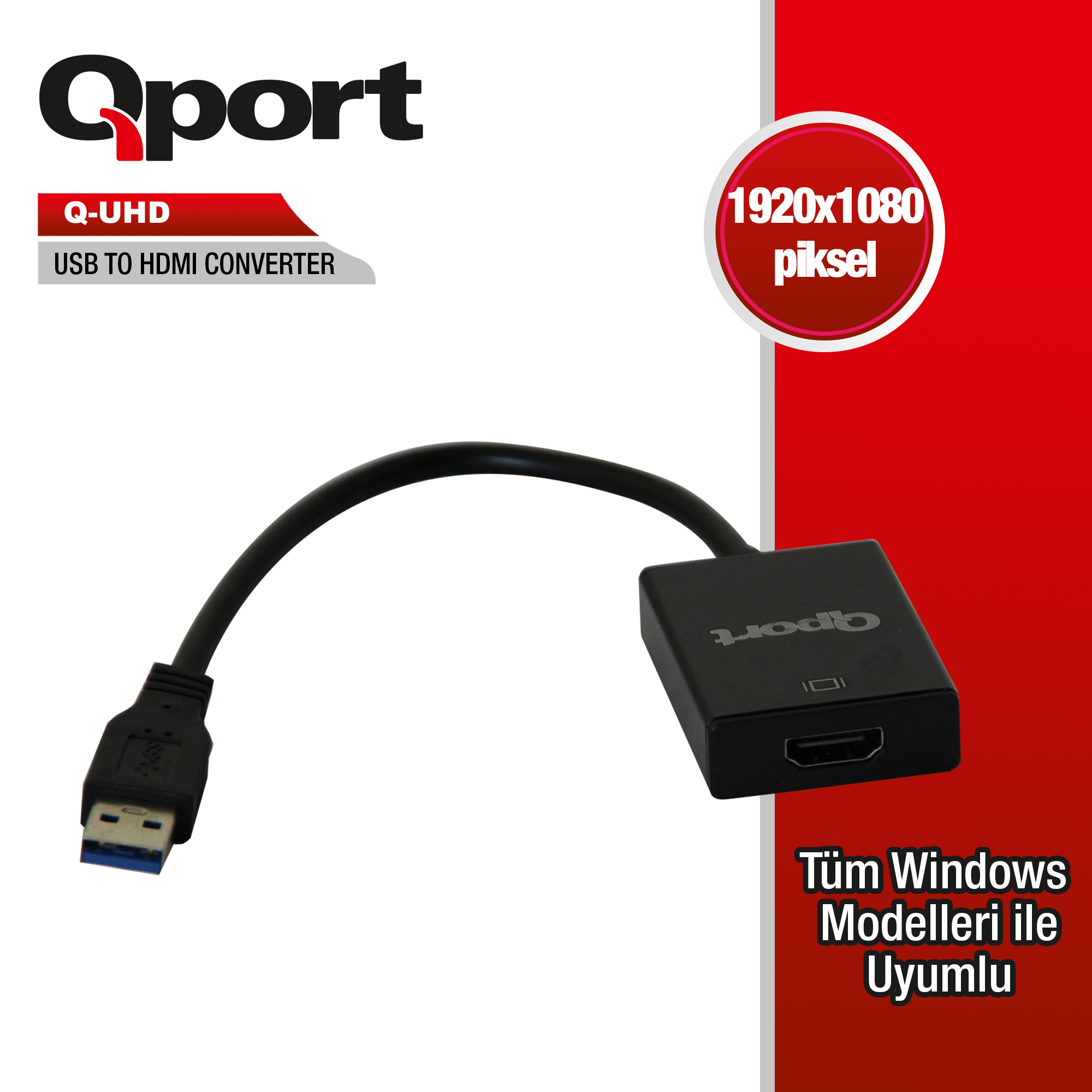 QPORT%20Q-UHD%20USB3.0%20TO%20HDMI%20ÇEVİRİCİ%20KABLO