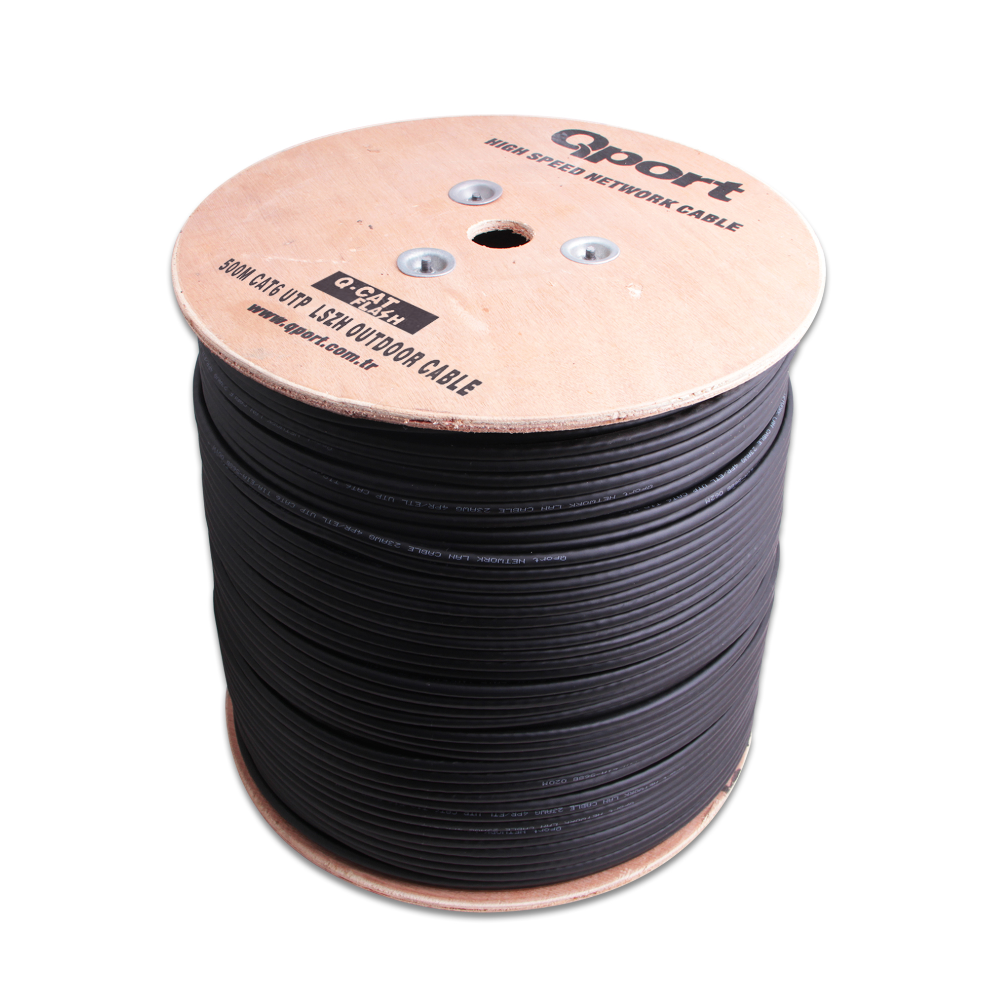 QPORT%20Q-CATFLASH%20500MT%20CAT6%20OUTDOOR%20LSZH%20NETWORK%20KABLO%2023%20AWG