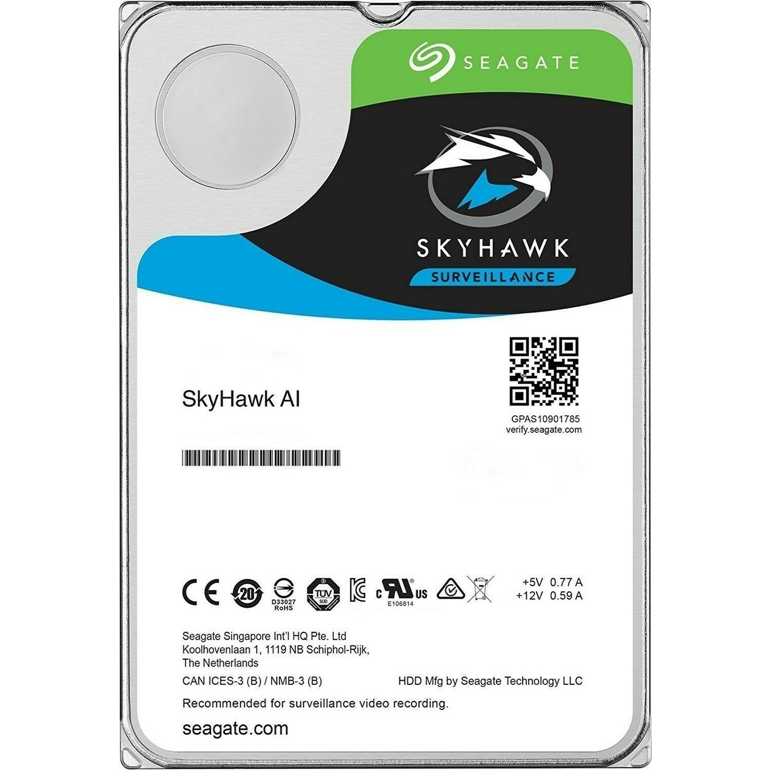 SEAGATE%20SKYHAWK%2010TB%207200RPM%20256MB%20SATA3%206Gbit/sn%20ST10000VE0008%207/24%20HDD