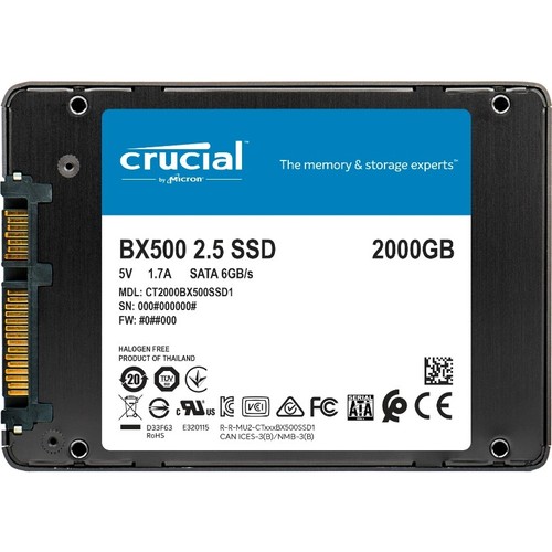 CRUCIAL%20BX500%202TB%20540/500MB/s%202.5’’%20SATA%203.0%20SSD%20CT2000BX500SSD1