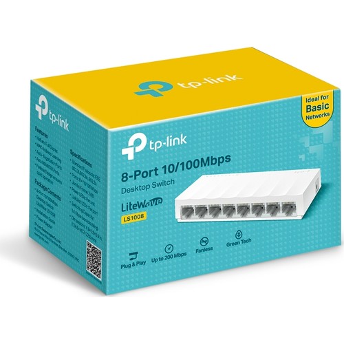 TP-LINK%20LS1008%208%20PORT%2010/100%20YONETILEMEZ%20DESKTOP%20SWITCH%20PLASTİK%20KASA