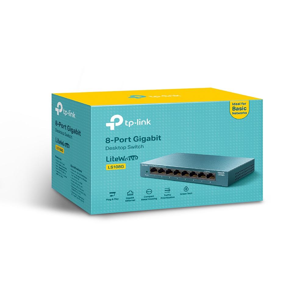 TP-LINK%20LS108G%208%20PORT%2010/100/1000%20YONETILEMEZ%20DESKTOP%20SWITCH%20METAL%20KASA