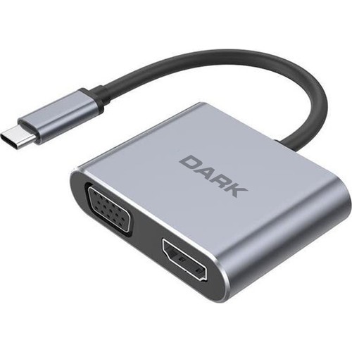 DARK%20DK-AC-U31XMST%20USB%203.1%20TYPE-C%20TO%20VGA%20+%20HDMI%20DÖNÜŞTÜRÜCÜ