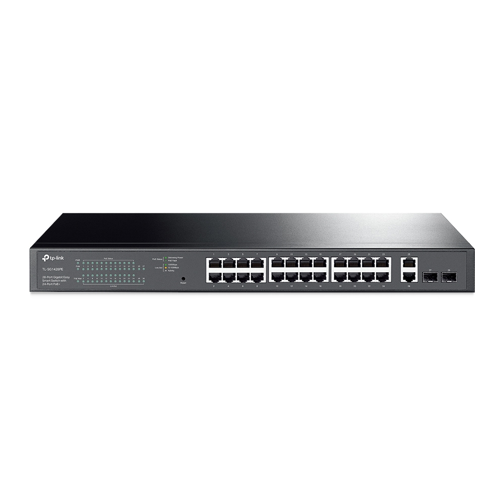 TP-LINK%20TL-SG1428PE%2028%20PORT%2010/100/1000%2024%20PORT%20POE%20+2SFP%20YONETILEBILIR%20RACK%20MOUNT%20SWITCH