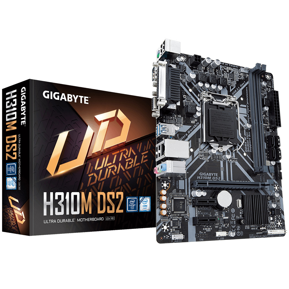 GIGABYTE%20H310M-DS2%20H310%202xDDR4%20VGA+RS232+LPT%201xGLAN%201151Pin%20ANAKART