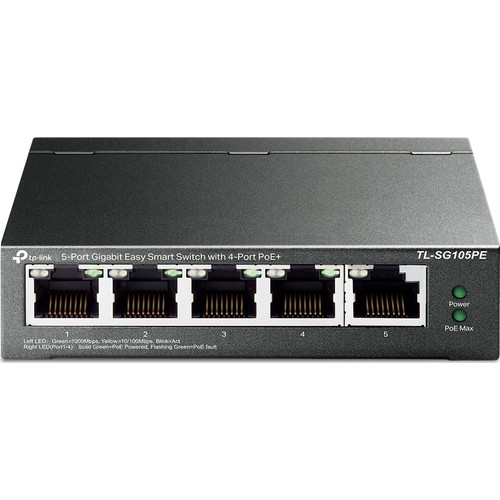 TP-LINK%20TL-SG105PE%205%20PORT%2010/100/1000%204%20PORT%20POE+%20DESKTOP%20SWITCH