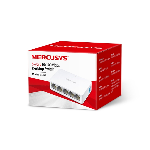 TP-LINK%20MERCUSYS%20MS105%205%20PORT%2010/100%20YONETILEMEZ%20DESKTOP%20SWITCH%20PLASTİK%20KASA