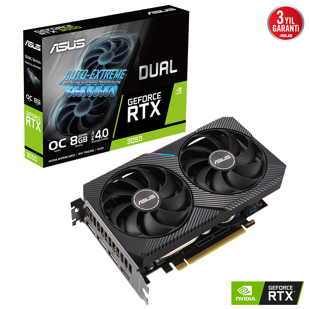 ASUS%20DUAL-RTX3050-O8G%208GB%20GDDR6%20128Bit%20HDMI/3xDP%20PCI-E%204.0