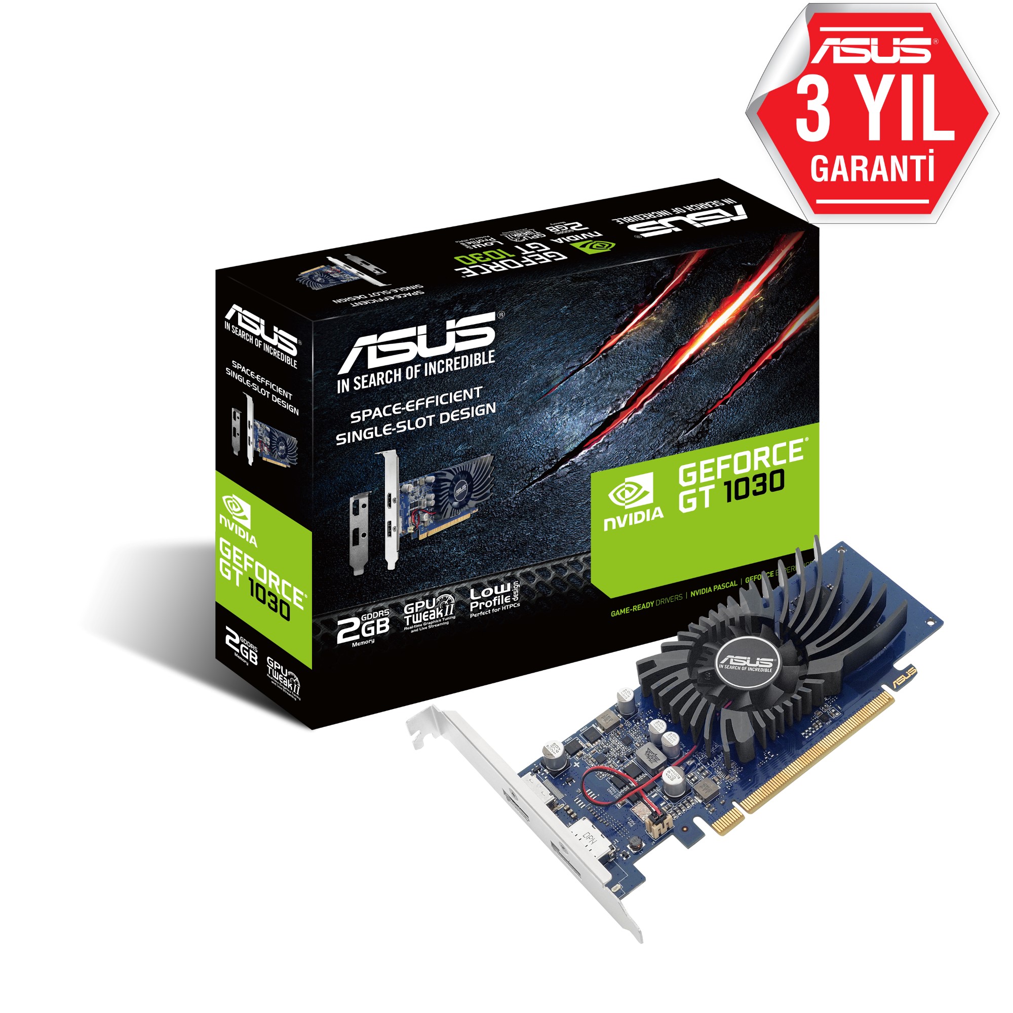 ASUS%20GT1030-2G-BRK%20GT1030%202GB%20DDR5%2064Bit%20DVI/HDMI%2016X