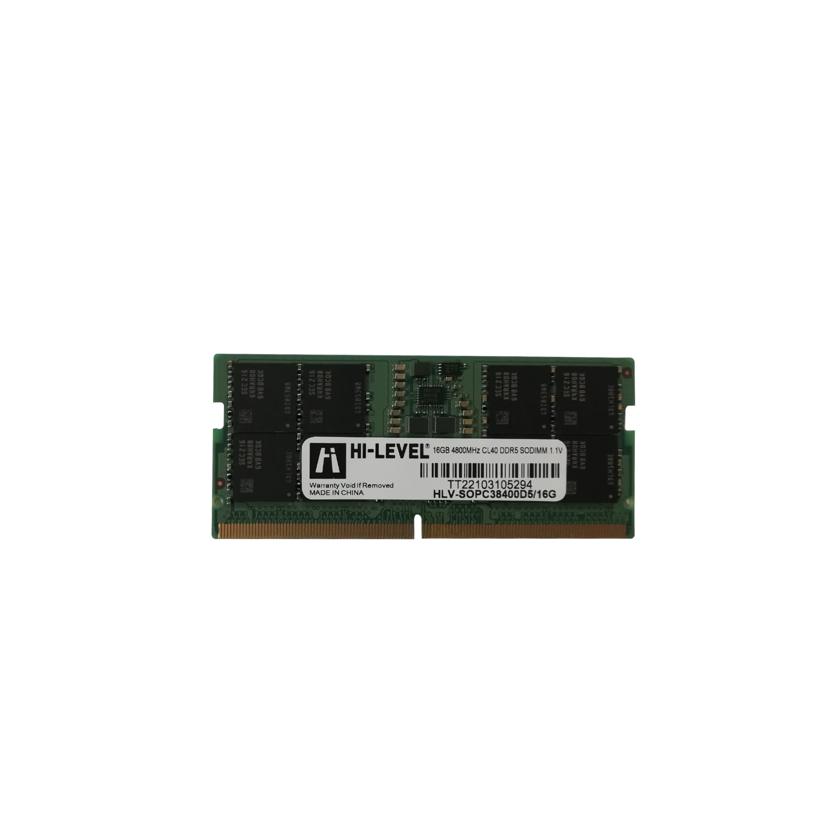 HI-LEVEL%2016GB%204800MHz%20DDR5%20CL40%201.1V%20SODIMM%20RAM%20HLV-SOPC38400D5/16G