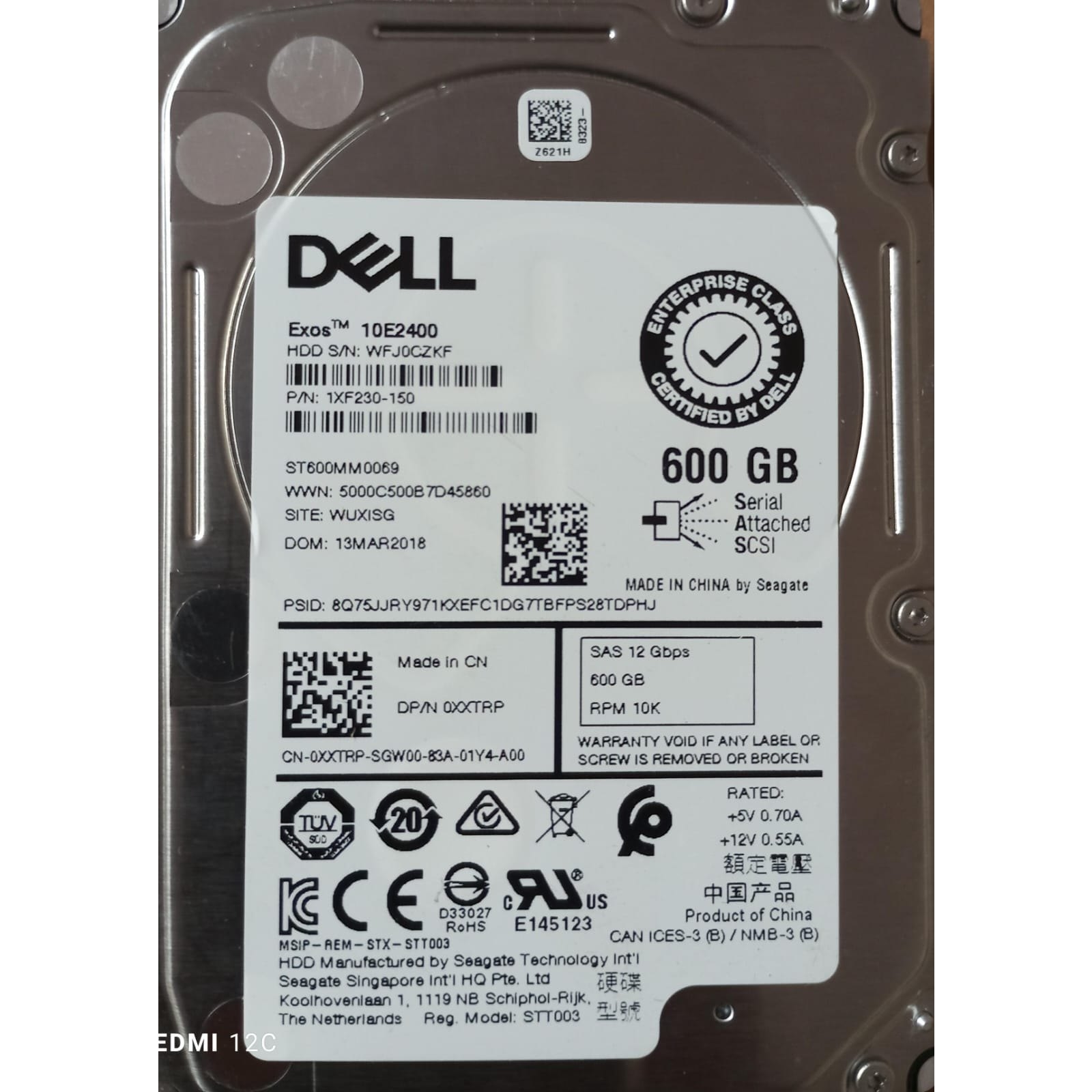 DELL%2010E2400%20600GB%2010K%202.5’’%20SAS%20KIZAKLI%20HDD%20BULK