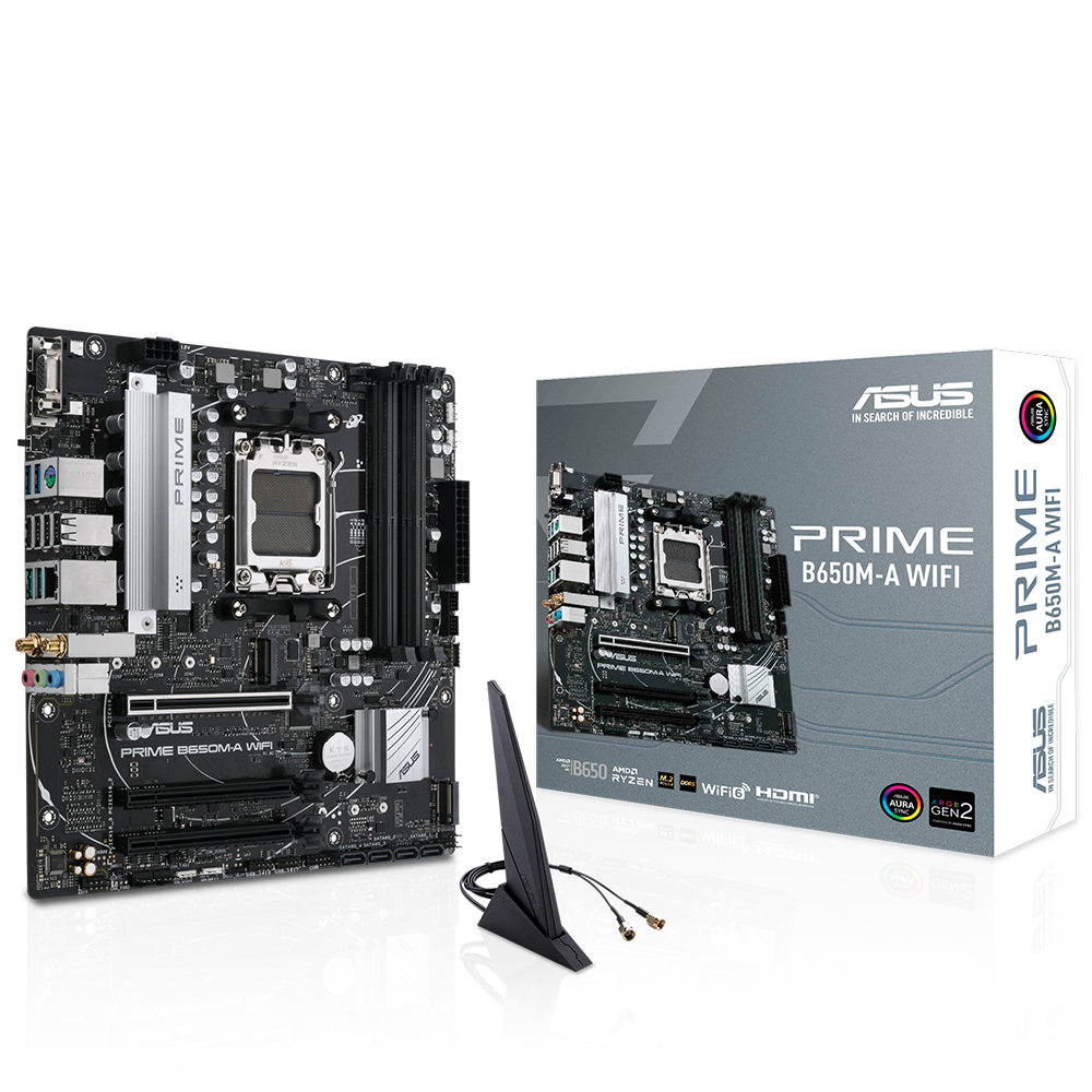 ASUS%20PRIME%20B650M-A%20WIFI%20AMD%20B650%20AM5%20DDR5%206400%20DP%20HDMI%20VGA%202X%20M2%20USB3.2%20AX%20WİFİ%20BT%20AURA%20RGB%202.5GBİT%20LAN%20MATX%20128GB%20AKADAR%20RAM%20DESTEĞİ%20ASUS%205X%20PROTECTION%20III