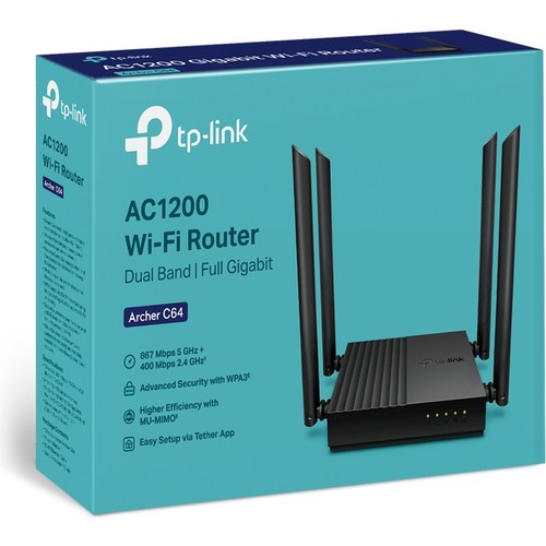 TP-LINK%20ARCHER%20C64%20/%20AC1200%201300MBPS%204%20PORT%204%20ANTEN%20ROUTER