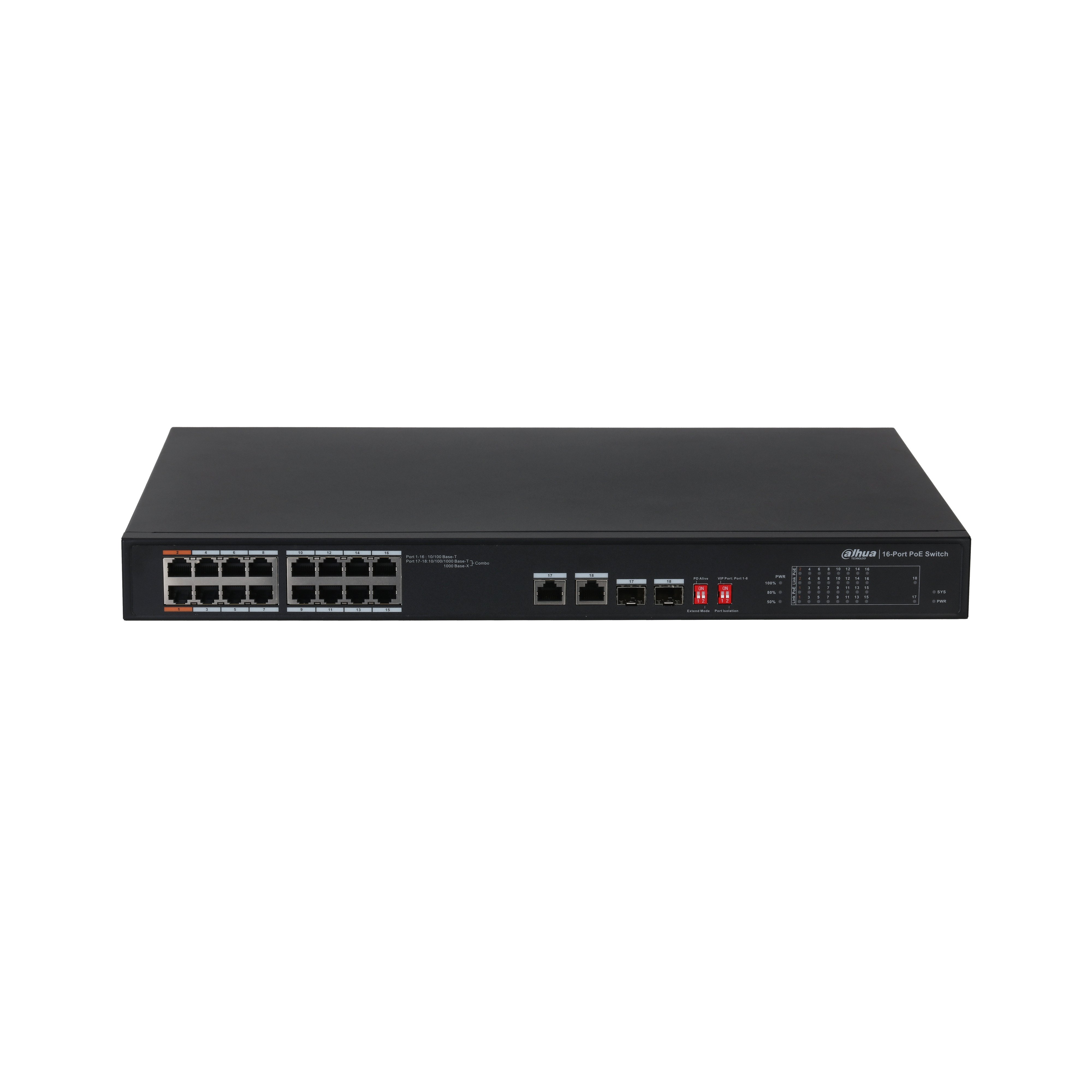 DAHUA%20PFS3218-16ET-135%2016%20PORT%2010/100%202xSFP%20135W%20POE%20SWITCH