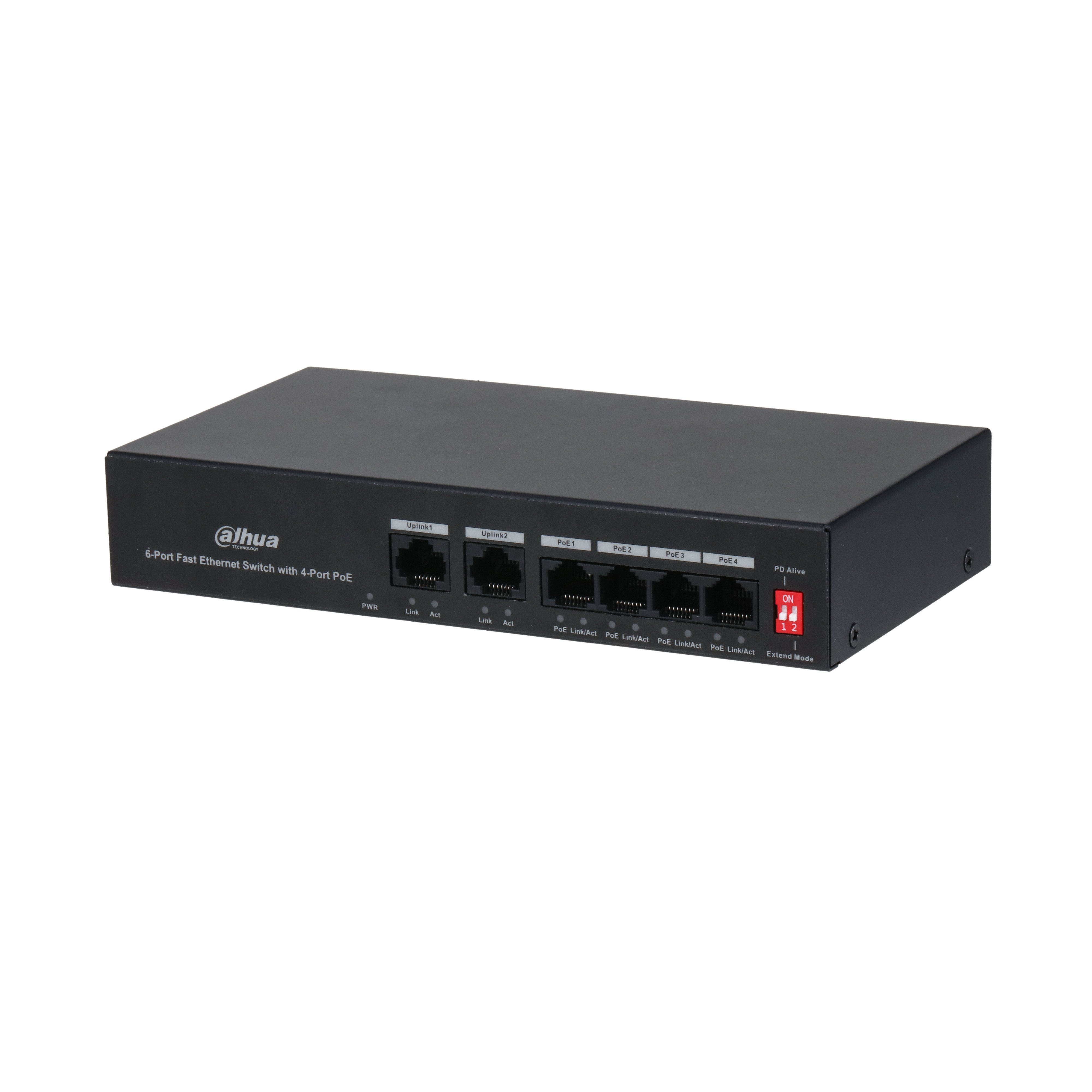 DAHUA%20PFS3006-4ET-36%204%20PORT%20POE%2010/100%202FE%20UPLINK%2036W%20YONETILEMEZ%20SWITCH