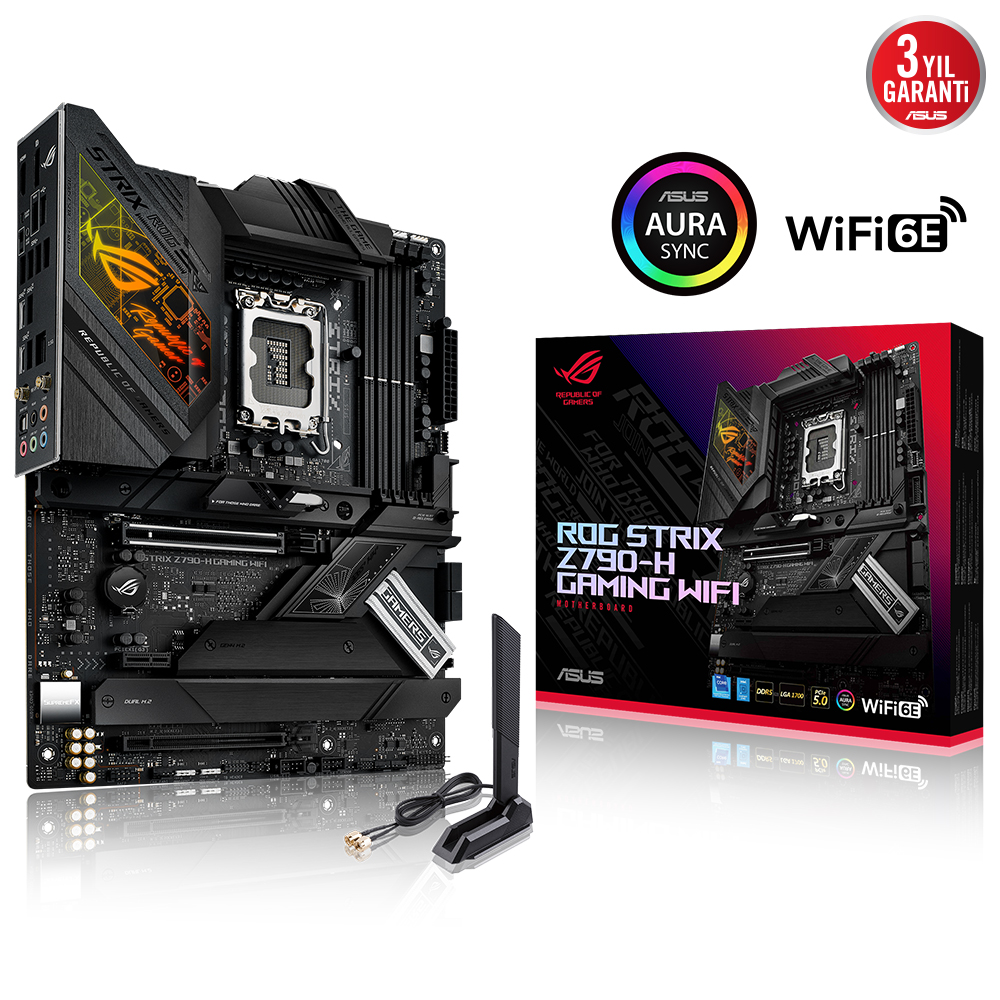 ASUS%20ROG%20STRIX%20Z790-H%20GAMING%20WIFI%20INTEL%20Z790%20LGA1700%20DDR5%207800%20DP%20HDMI%204x%20M2%20USB3.2%20WiFi%206E-BT%20AURA%20RGB%202.5Gbit%20LAN%20ATX%2016+1%20GUC%20ASAMASI%20PCIe%20SlLOT%20Q-RELEASE%20ARTTIRILMIS%20M2%20SOGUTMA