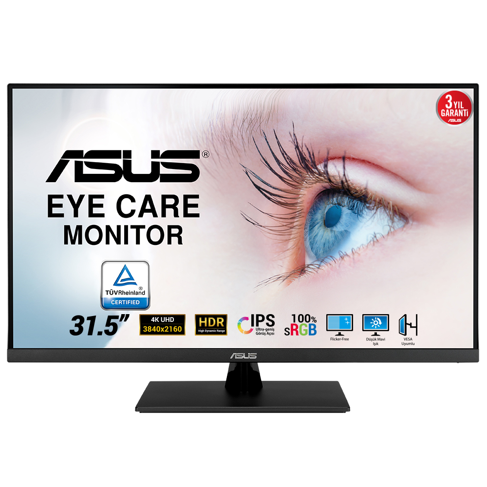 ASUS%20VP32UQ%2031,5%20IPS%203840x2160%204MS%20DP%20HDMI%20MM%20VESA%203YIL%20EYECARE%20100%%20SRGB%2010%20BIT%20HDR10