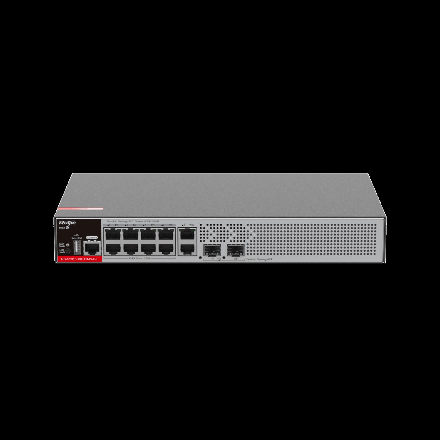 RUIJIE%20RG-S2915-10GT2MS-P-L%2010%20PORT%2010/100/1000%208%20PORT%20POE/POE+%202xSFP%20125W%20YONETILEBILIR%20RACK%20MOUNT%20SWITCH