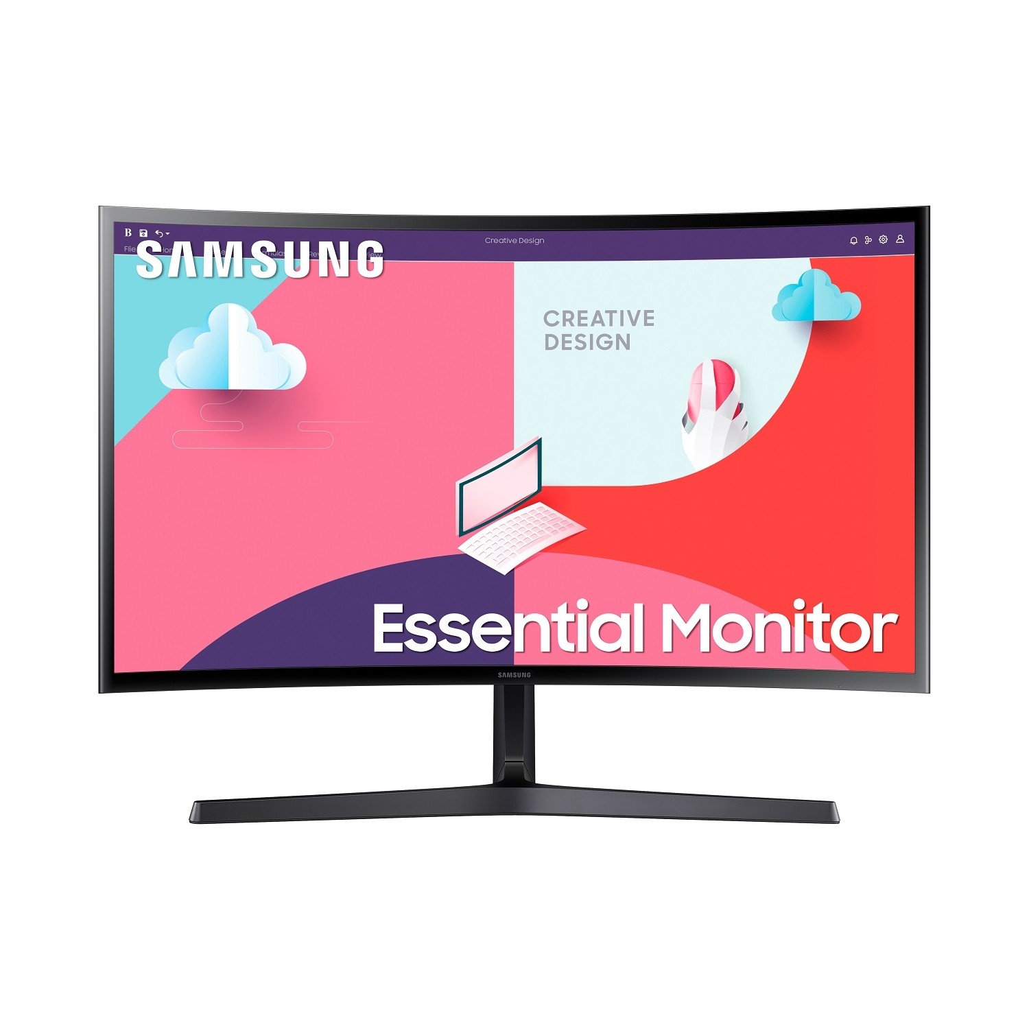 SAMSUNG%20LS27C366EAUXUF%2027’’%204MS%2075HZ%201920x1080%20VGA/HDMI%20FULL%20HD%20SİYAH%20IPS%20LED%20MONITOR%20CURVED