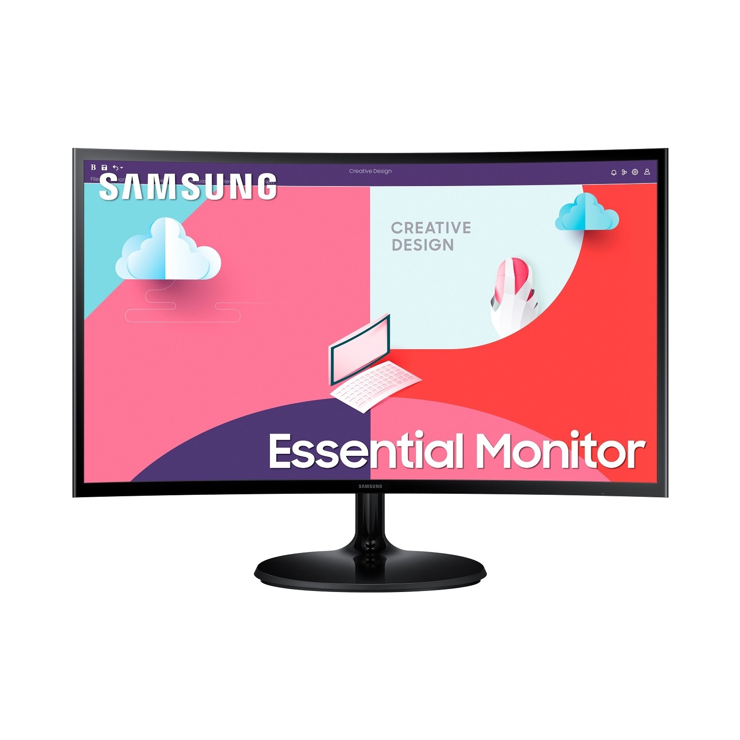 SAMSUNG%20LS24C362EAUXUF%2024’’%204MS%2075HZ%201920x1080%20VGA/HDMI%20FULL%20HD%20SİYAH%20IPS%20LED%20MONITOR%20CURVED