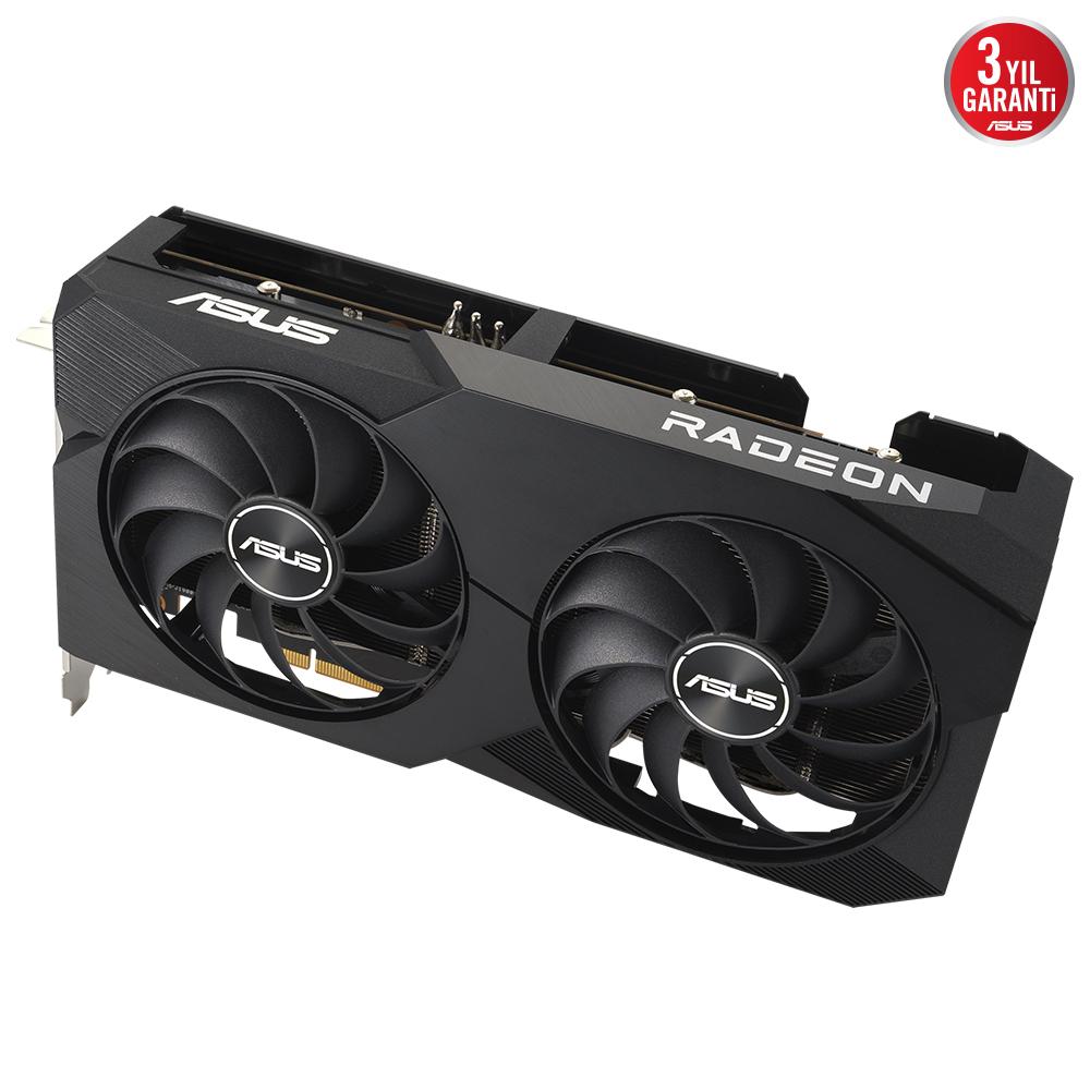 ASUS%20DUAL-RX7600-O8G%20RX7600%208GB%20GDDR6X%20128Bit%203xDP/1xHDMI%20Ekran%20Kartı