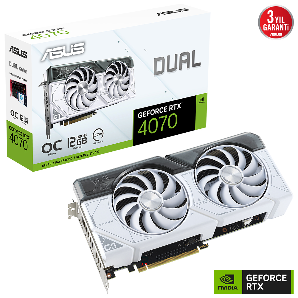 ASUS%20DUAL-RTX4070-O12G-WHITE%20RTX4070%2012GB%20GDDR6X%20192Bit%203xDP/1xHDMI%20PCI-E%204.0