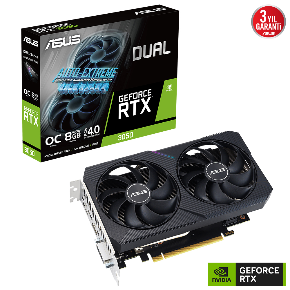 ASUS%20DUAL-RTX3050-O8G%20V2%20RTX3050%208GB%20GDDR6%20128Bit%20HDMI/3xDP%20PCI-E%204.0