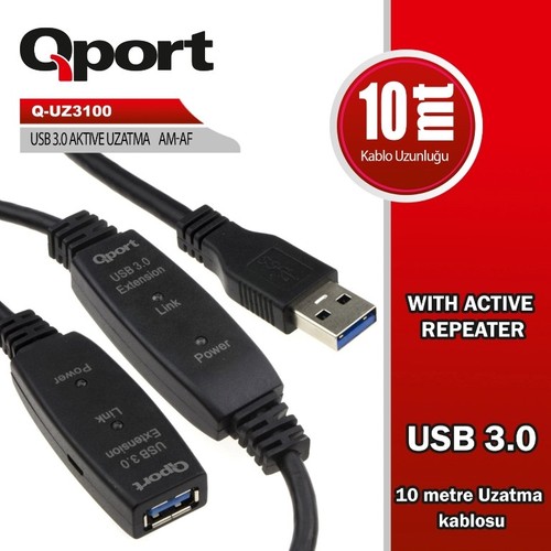 QPORT%20Q-UZ3100%20USB%203.0%20AKTİF%20UZ.%20KAB.REPEATERLI%2010MT