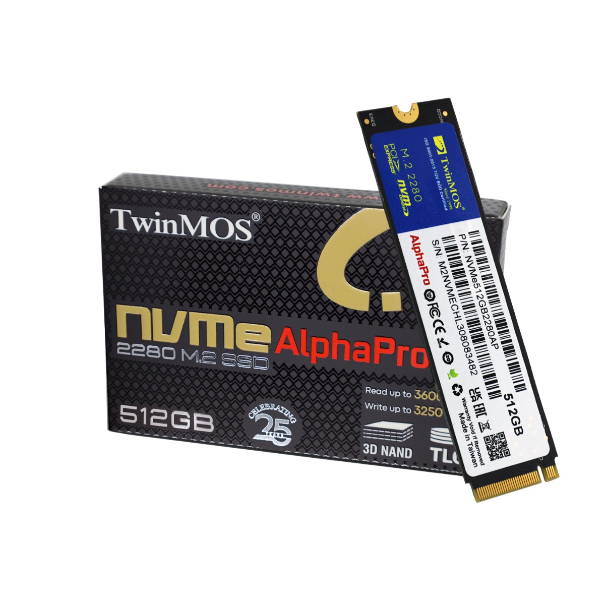 TWINMOS%20512GB%203600/3250Mb/s%20M2%20PCIE%20GEN3%20NVME%20SSD%20NVMe512GB2280AP%203D-NAND