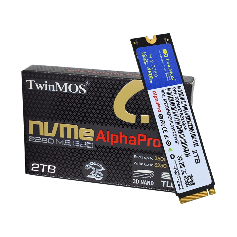 TWINMOS%202TB%203600/3250Mb/s%20M2%20PCIE%20GEN3%20NVME%20SSD%20NVMe2TB2280AP%203D-NAND