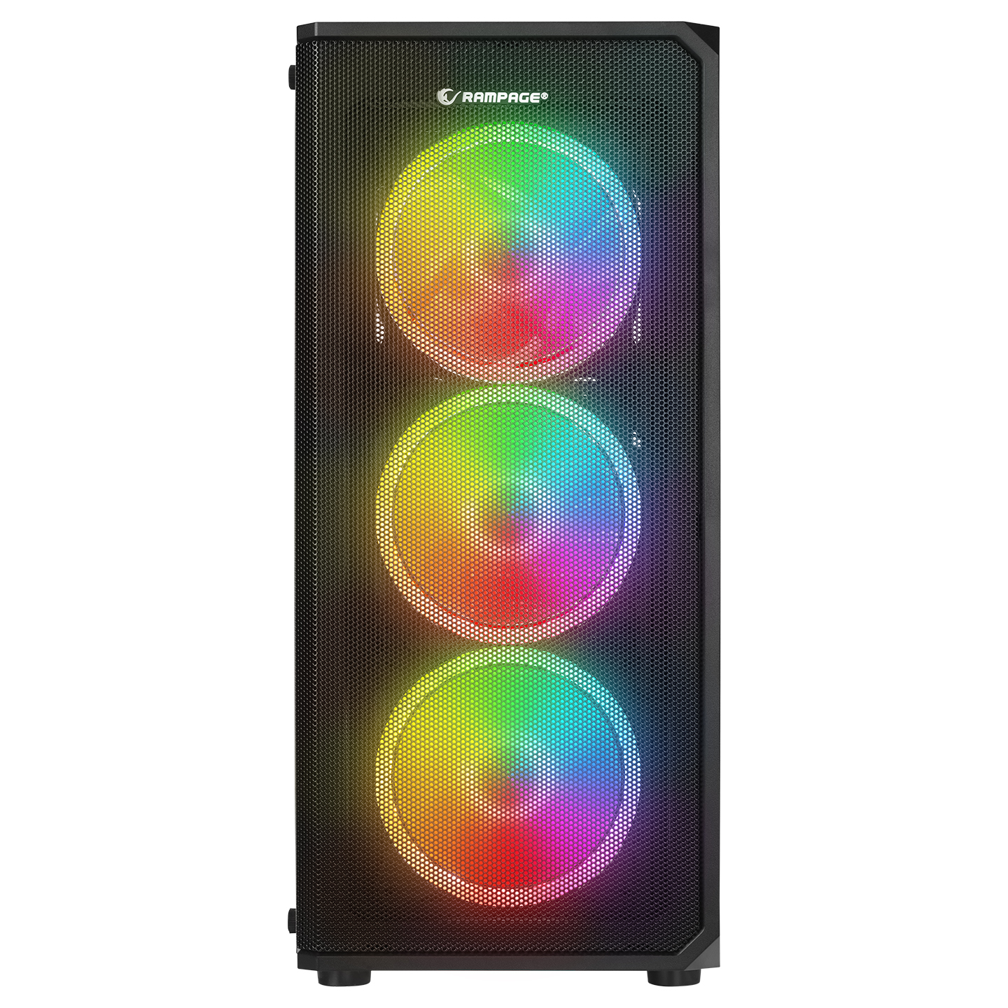 RAMPAGE%20HELIOS%20MESH%20550W%2080+%204x12CM%20RGB%20FAN%20ATX%20TEMPERED%20GLASS%202xUSB2.0/1xUSB3.0%20SİYAH%20MID%20TOWER%20GAMİNG%20KASA