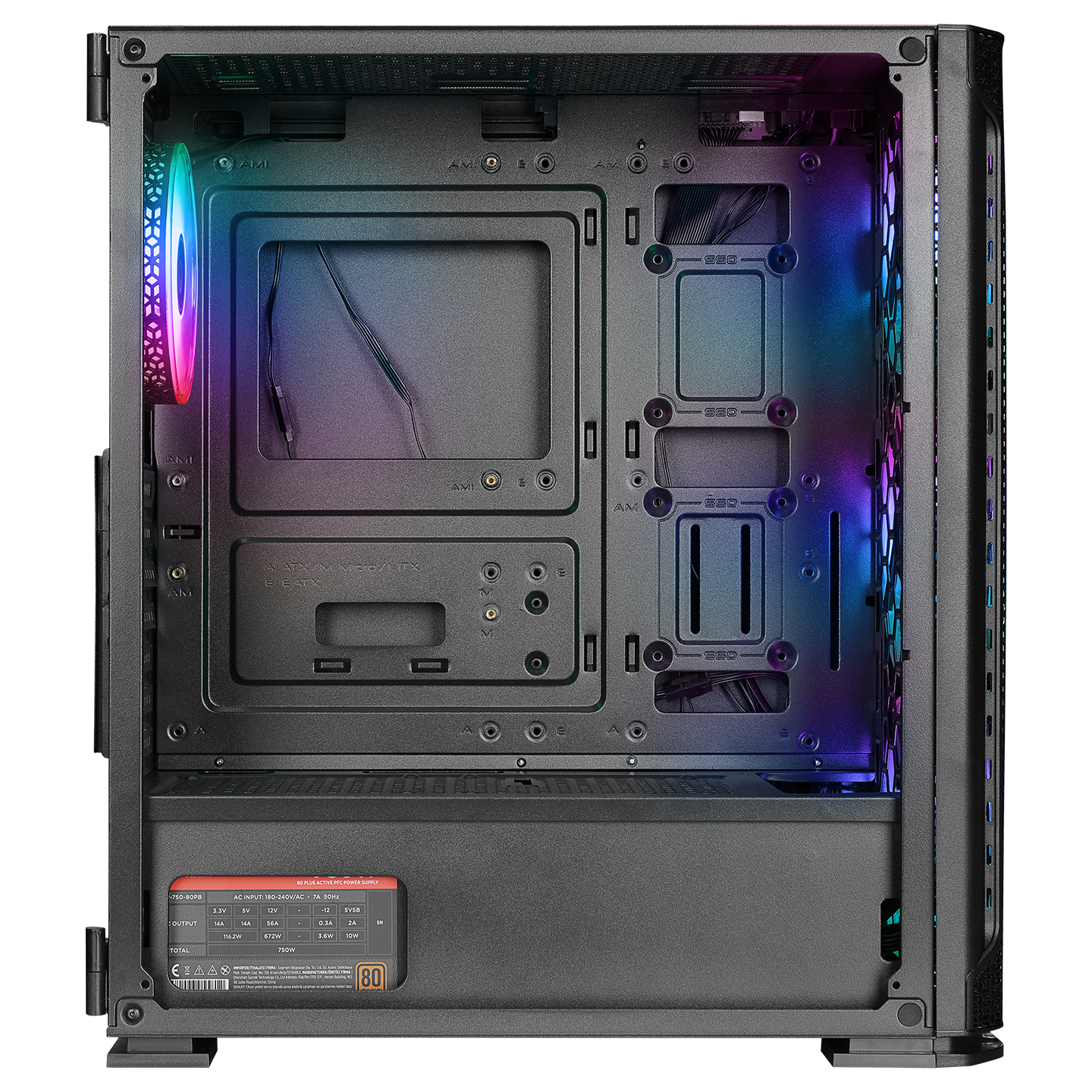 RAMPAGE%20TRAPPER%20750W%2080+%20BR%203x14CM%20+%201x12CM%20ARGB%20FAN%20ATX%20TEMPERED%20GLASS%202xUSB2.0/1xUSB3.0%20SİYAH%20MID%20TOWER%20GAMİNG%20KASA