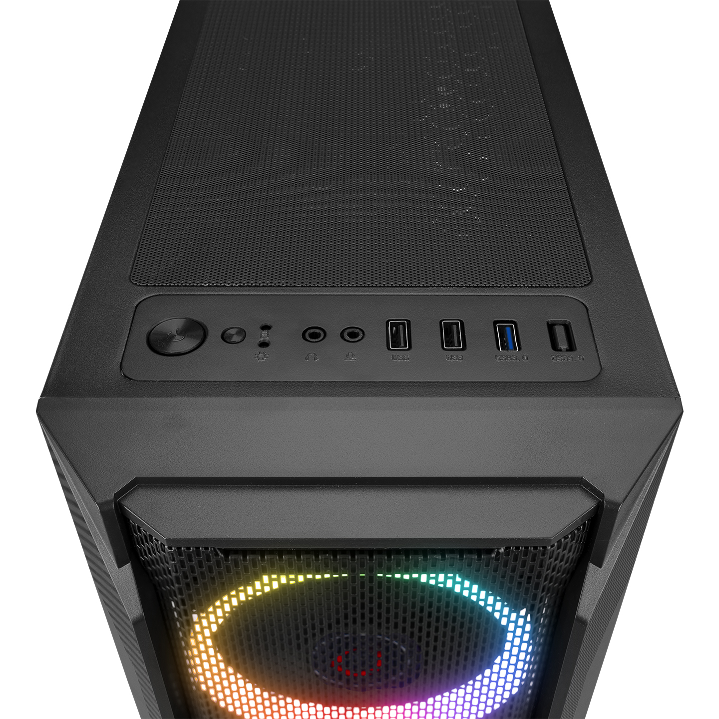 RAMPAGE%20FUSION%20650W%2080+%20BR%204x12CM%20RGB%20FAN%20ATX%20TEMPERED%20GLASS%202xUSB2.0/1xUSB3.0%20SİYAH%20MID%20TOWER%20GAMİNG%20KASA