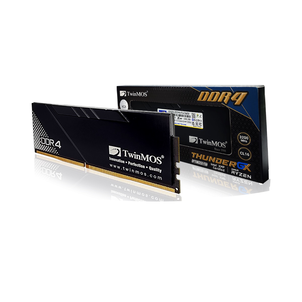 TWINMOS%208GB%203200MHZ%20DDR4%20THUNDERGX%20SOĞUTUCULU%20PC%20RAM%20TMD48GB3200D16BKGX