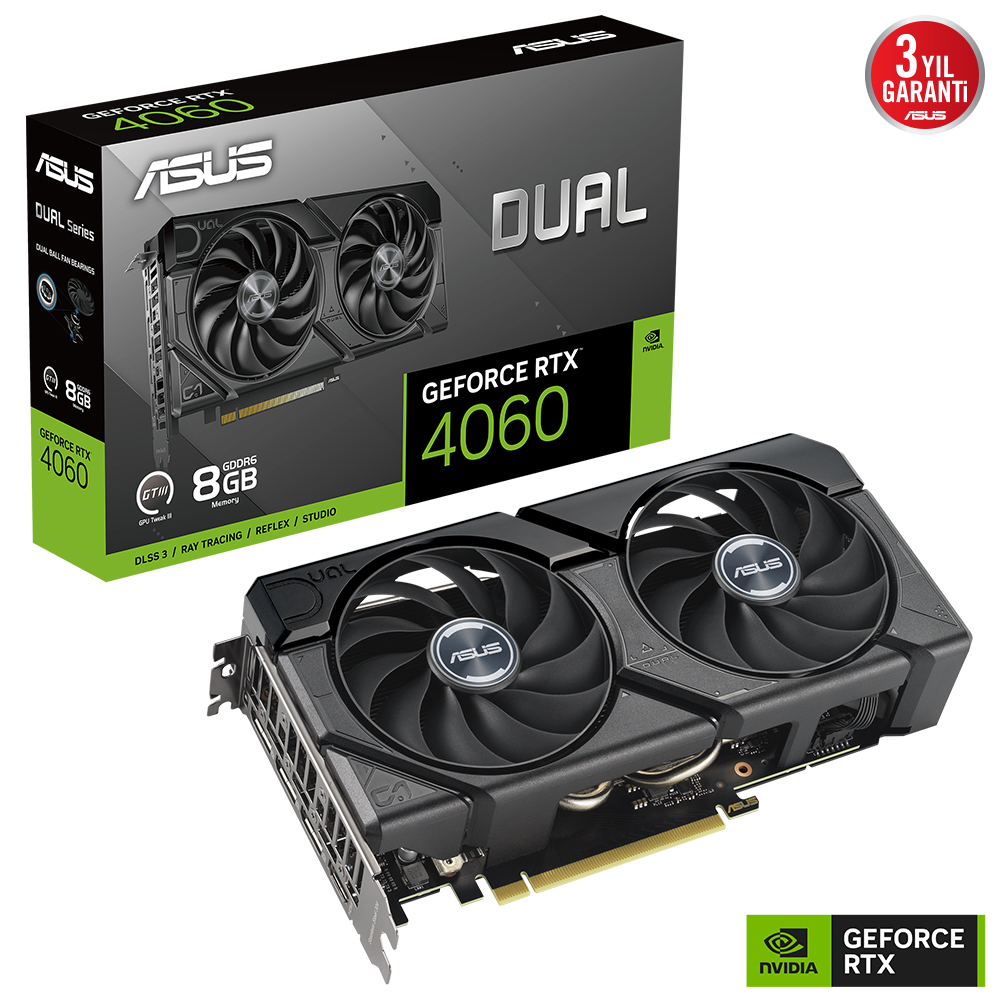 ASUS%20DUAL-RTX4060-O8G-EVO%20RTX4060%208GB%20GDDR6X%20128Bit%203xDP/1xHDMI