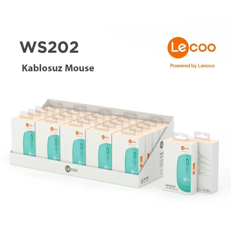 LECOO%20WS202-CN%20KABLOSUZ%201200%20DPI%20TURKUAZ%20MOUSE