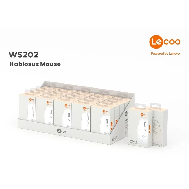 LECOO%20WS202-B%20KABLOSUZ%201200%20DPI%20BEYAZ%20MOUSE