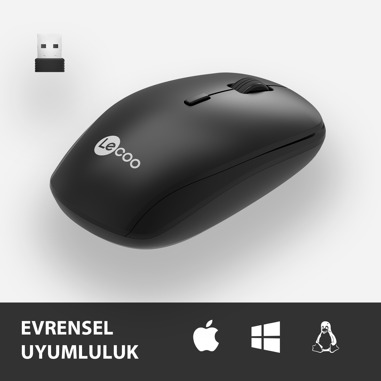 LECOO%20WS203%20KABLOSUZ%202400%20DPI%20SİYAH%20MOUSE