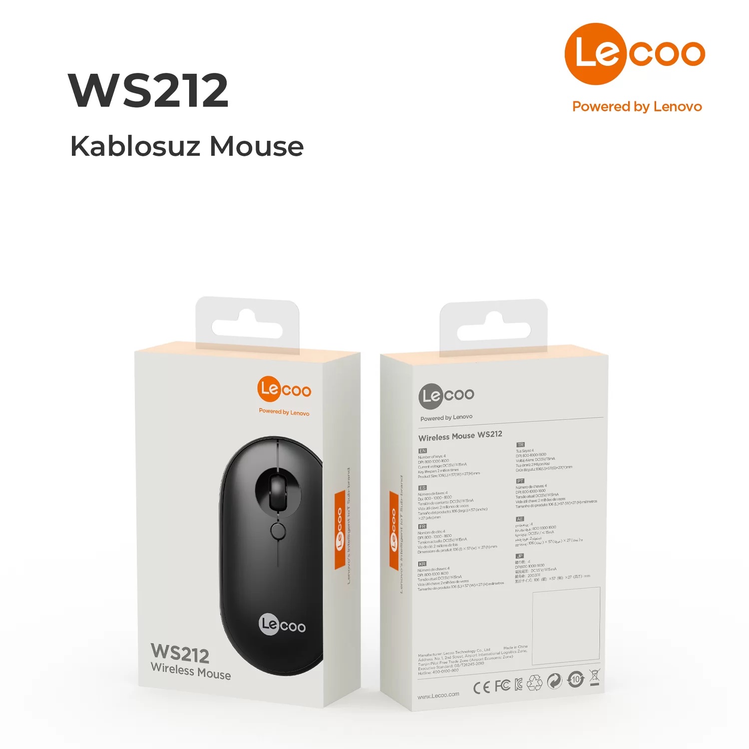 LECOO%20WS212%20KABLOSUZ%201600%20DPI%20SİYAH%20MOUSE