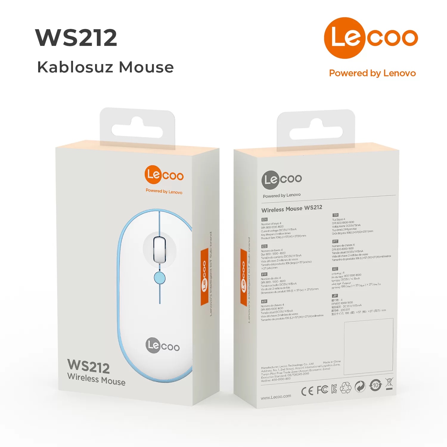 LECOO%20WS212%20KABLOSUZ%201600%20DPI%20BEYAZ/MAVİ%20MOUSE