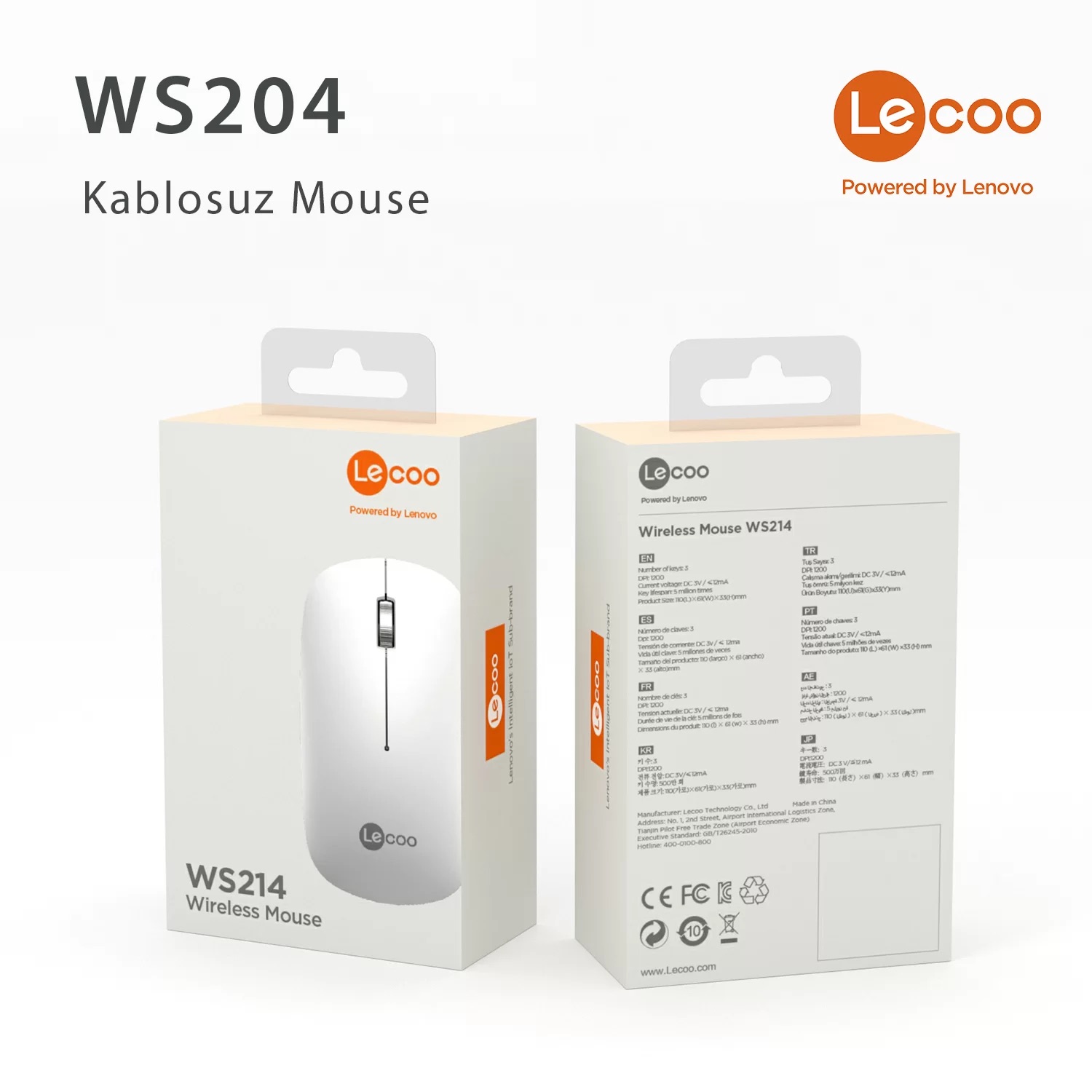 LECOO%20WS214%20KABLOSUZ%201200%20DPI%20BEYAZ%20SESSİZ%20MOUSE