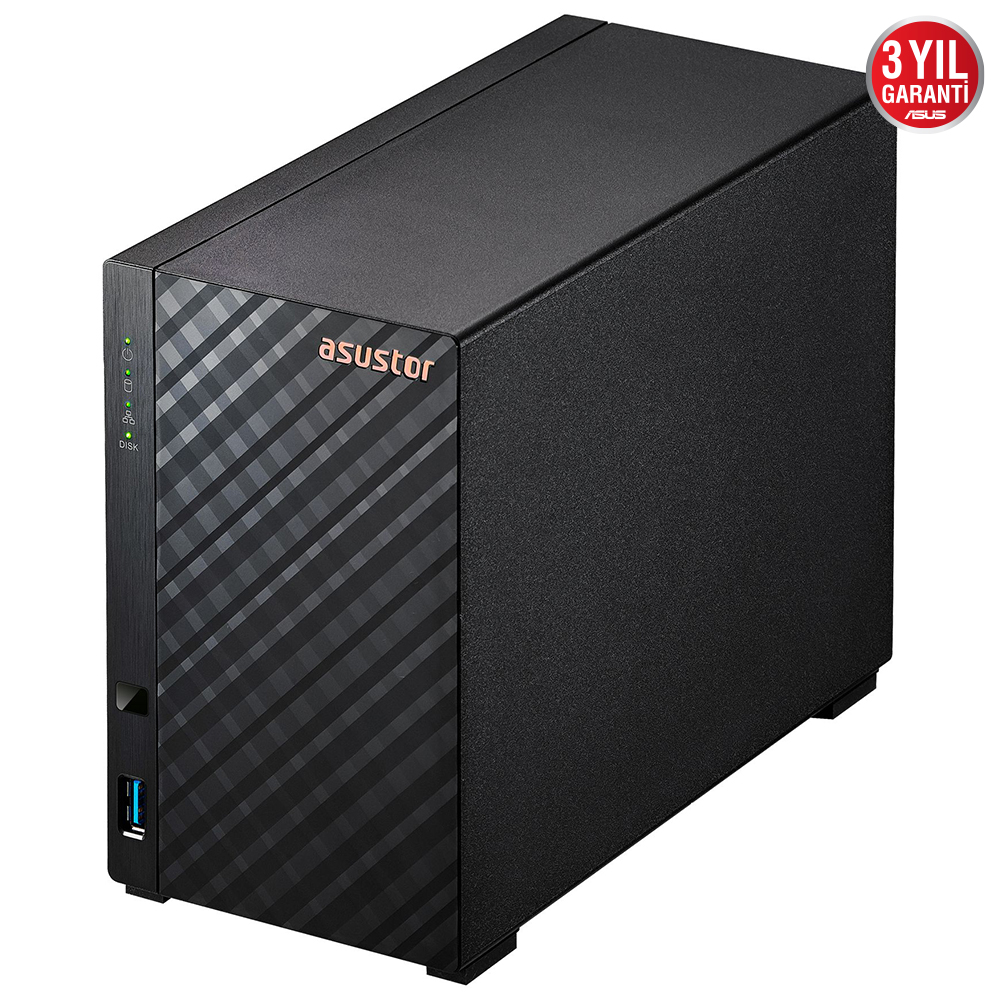 ASUSTOR%20AS1102TL%201GB%20DDR4%202%20BAY%20(2x%2022TB%20Desteği)%20Realtek%20RTD1619B%201GbE%20x1,%20USB%203.2%20x1,%20USB%202.0%20x1%20NAS%20DEPOLAMA%20ÜNİTESİ