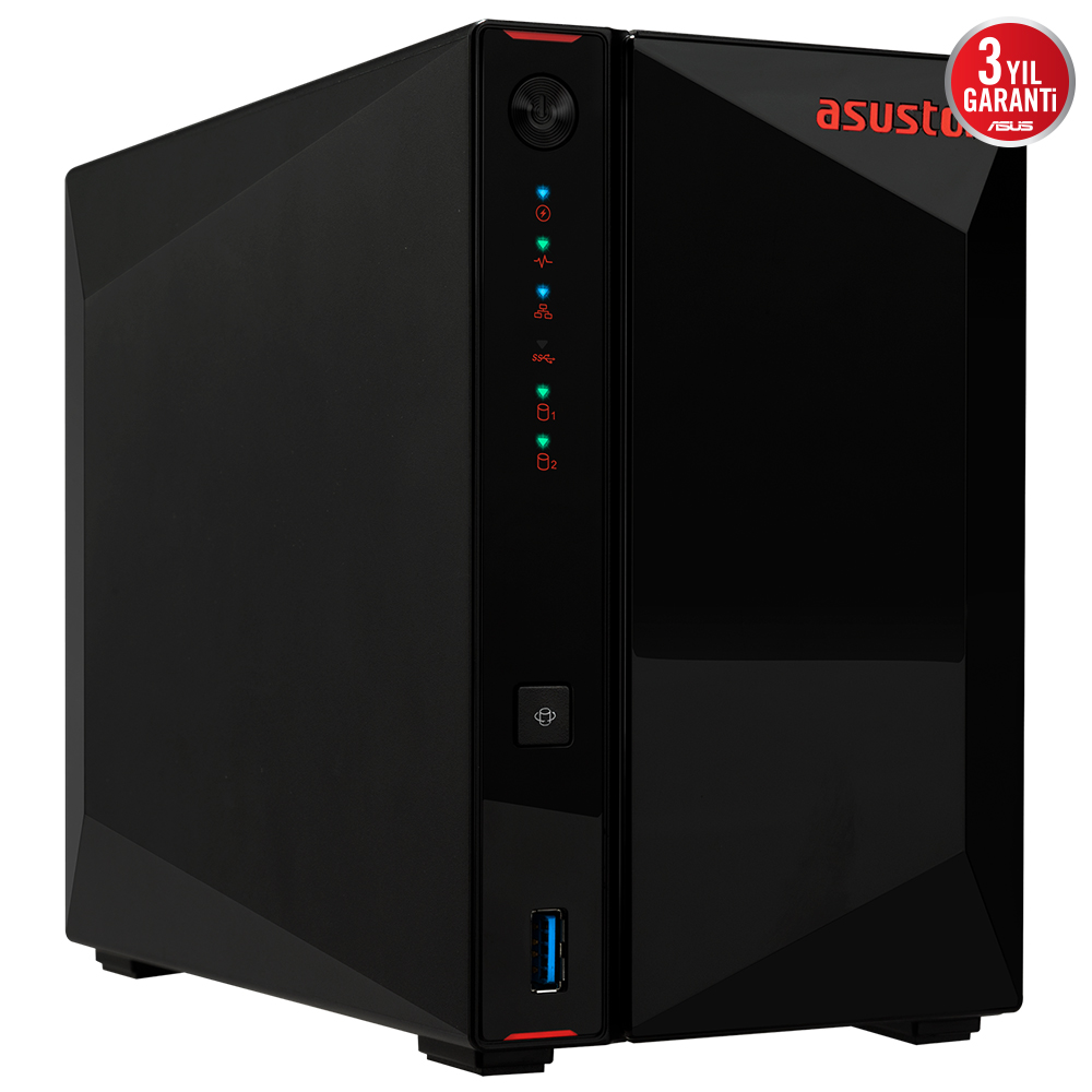 ASUSTOR%20AS5402T%20Intel%20N5105%202%20Yuvalı%20(2X22TB%20Desteği)%204GB%20DDR4%20(8GB%20Ram%20Desteği)%20M.2%20x4,%202.5GbE%20x2,%20USB%203.2%20x2,%20HDMI%202.0b%20x1,%20NAS%20DEPOLAMA%20ÜNİTESİ