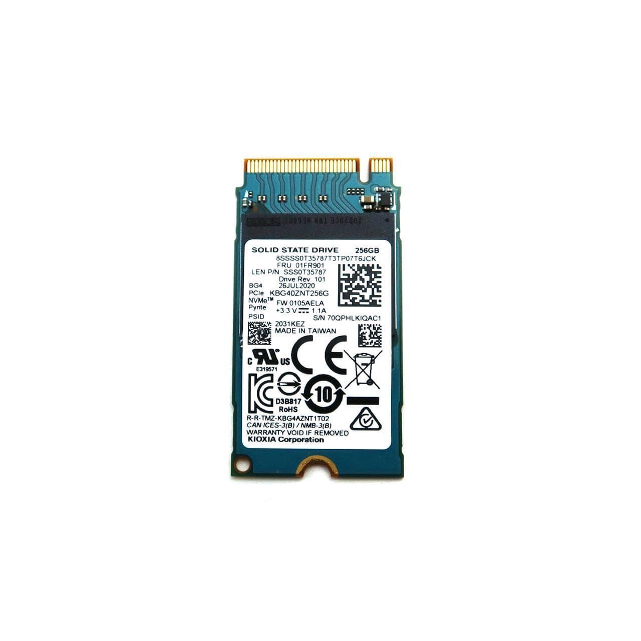 LENOVO%2001FR901%20256GB%20M.2%202242%20PCIe%20NVME%20SSD