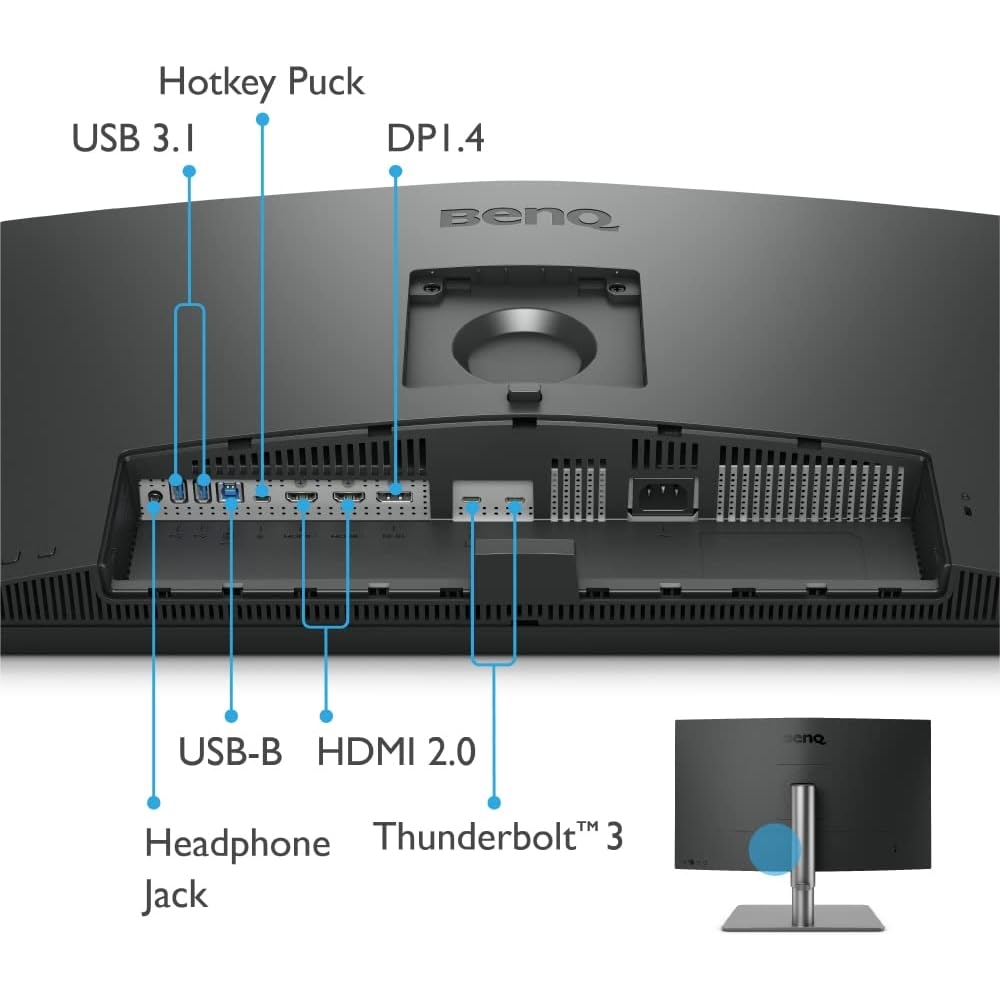 BENQ%20PD2725U%2027’’%205MS%204K%20HDR%203840x2160%20DP/HDMI/TYPE-C%20PIVOT%20THUNDERBOLD3%20HDR10,%20DISPLAYHDR400%20TASARIM%20MONİTÖR