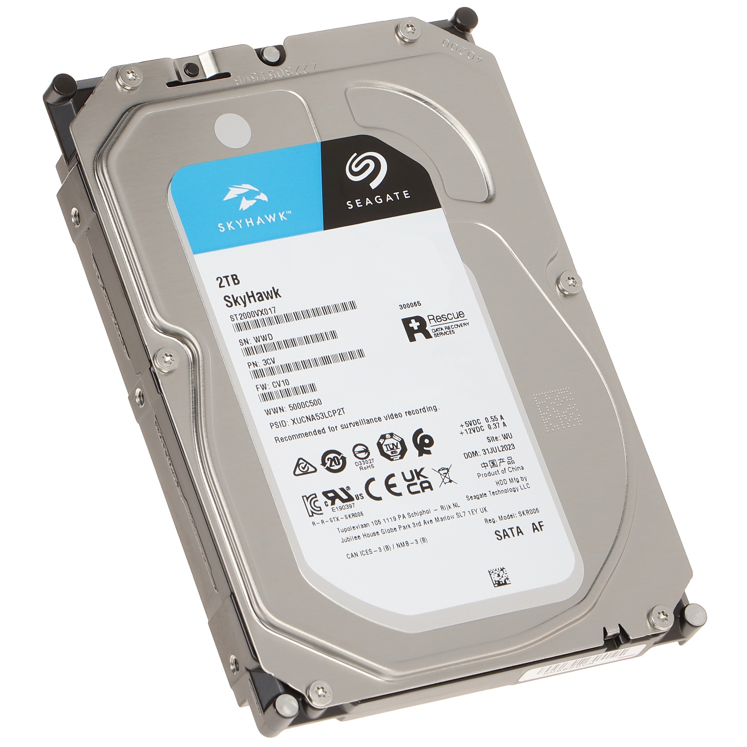 SEAGATE%20SKYHAWK%202TB%205900RPM%20256MB%20SATA3%20ST2000VX017%207/24%20HDD