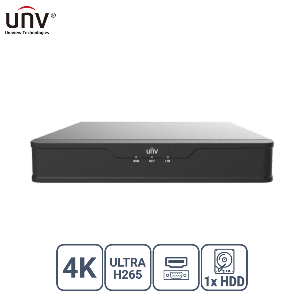 UNIVIEW%20NVR301-04S3%204%20KANAL%20VGA/HDMI%20H265+%20NVR%20KAYIT%20CİHAZI